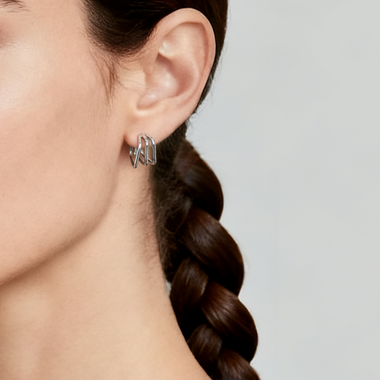 Trinity Square Hoops