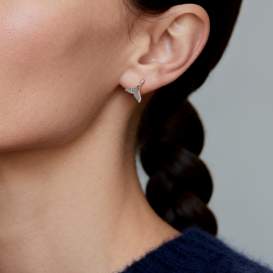 Whale Tail Harmony Studs