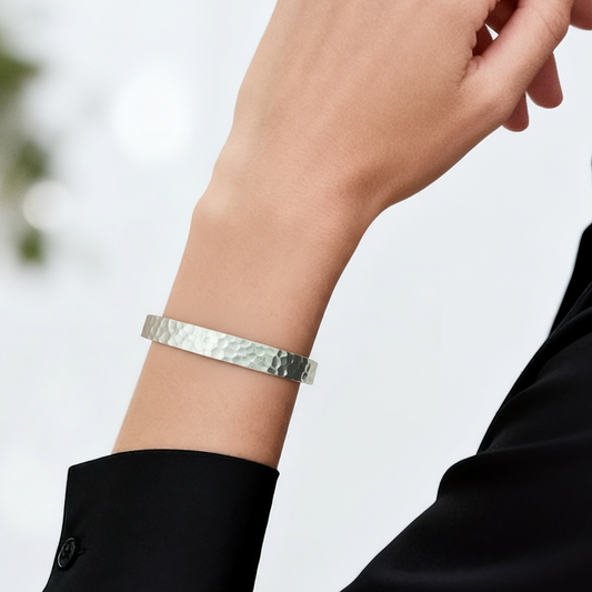 Ethereal Hammered Bangle