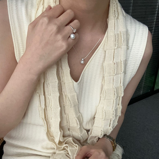 Diana Spark Pearl Ring