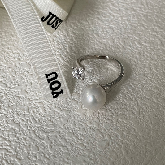 Diana Spark Pearl Ring