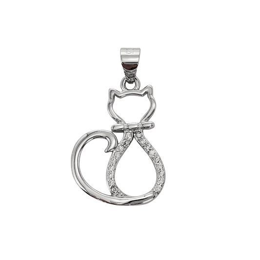 Celeste Cat Sterling Silver Pendant