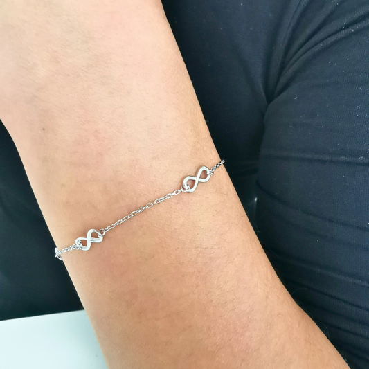 Eternal Flow Infinity Sterling Silver Bracelet