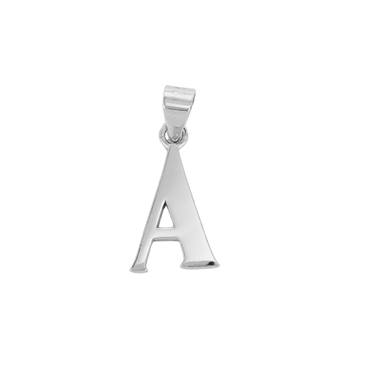 Signature Initial A–Z Sterling Silver Pendant