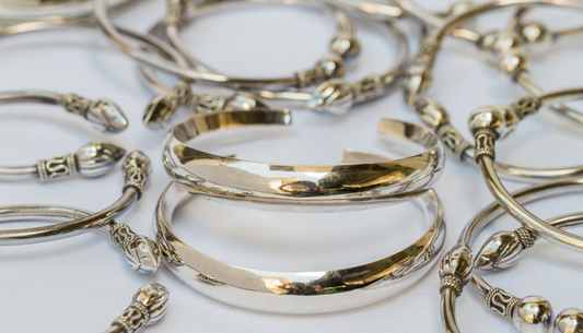 Everyday Luxury Redefined: The Enduring Charm of Adjustable Silver Bangles.