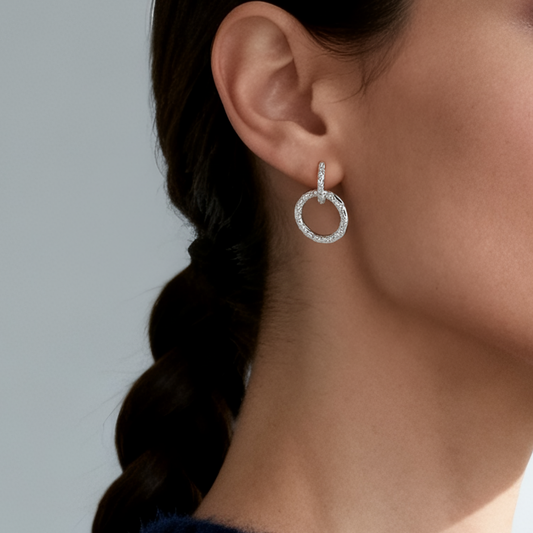 Luna Duality Silver Earrings