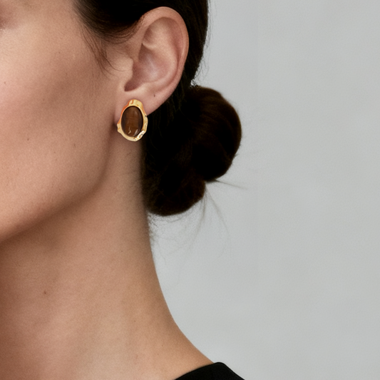 Tiger’s Eye Guardian Studs