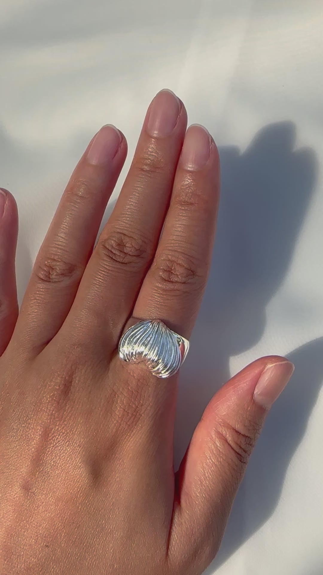 Silken Heart Open Ring