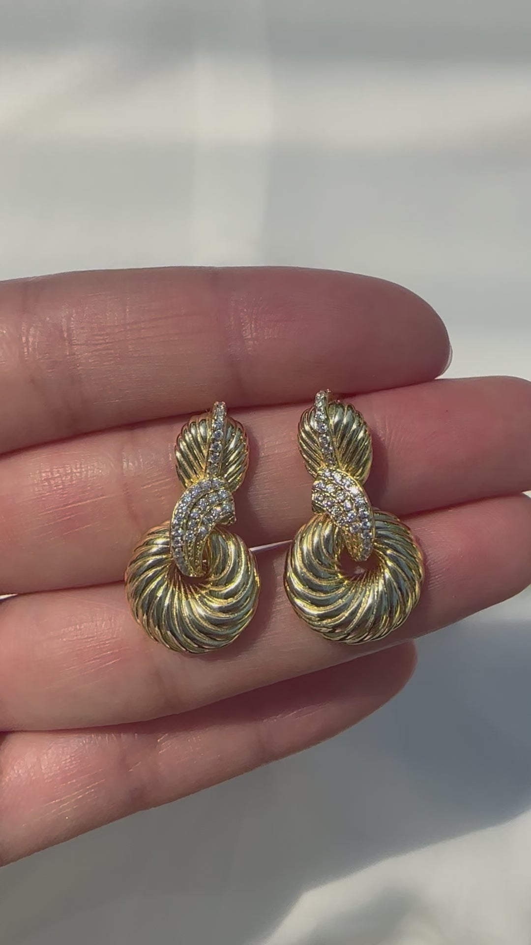 Golden Spiral Earrings