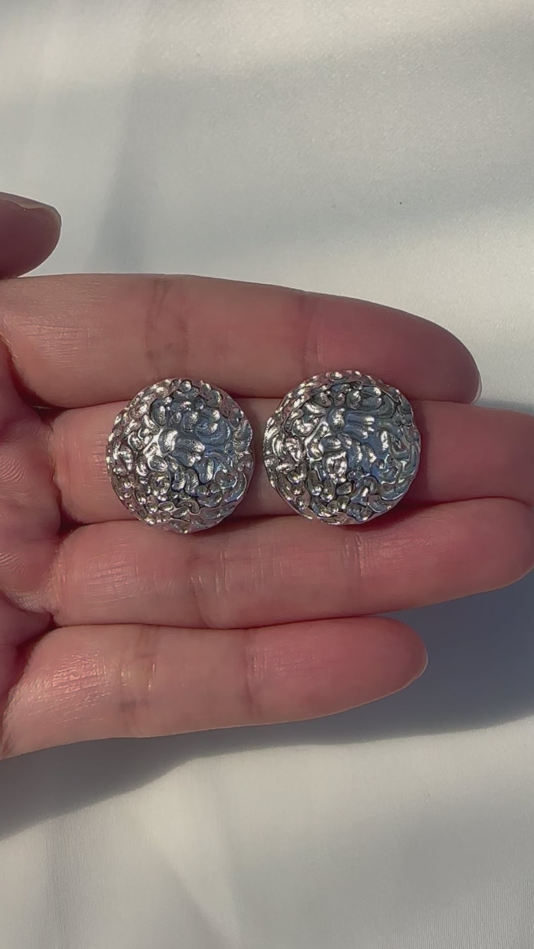 Aurora Dome Silver Studs