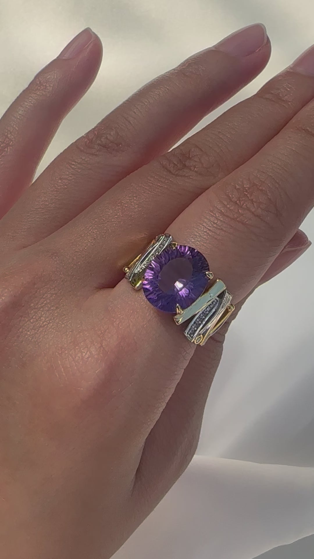 Eterna Amethyst Energy Ring