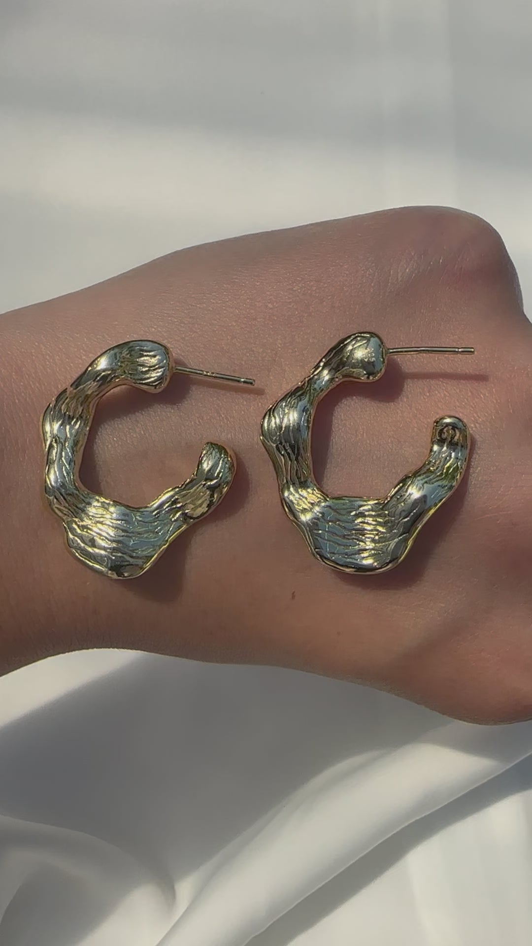 Radiant Stream Hoops