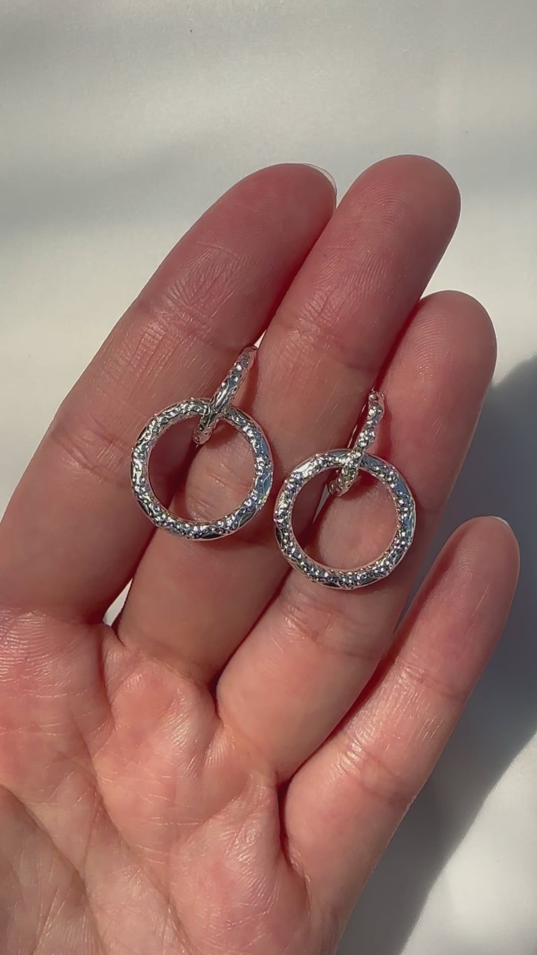 Luna Duality Silver Earrings