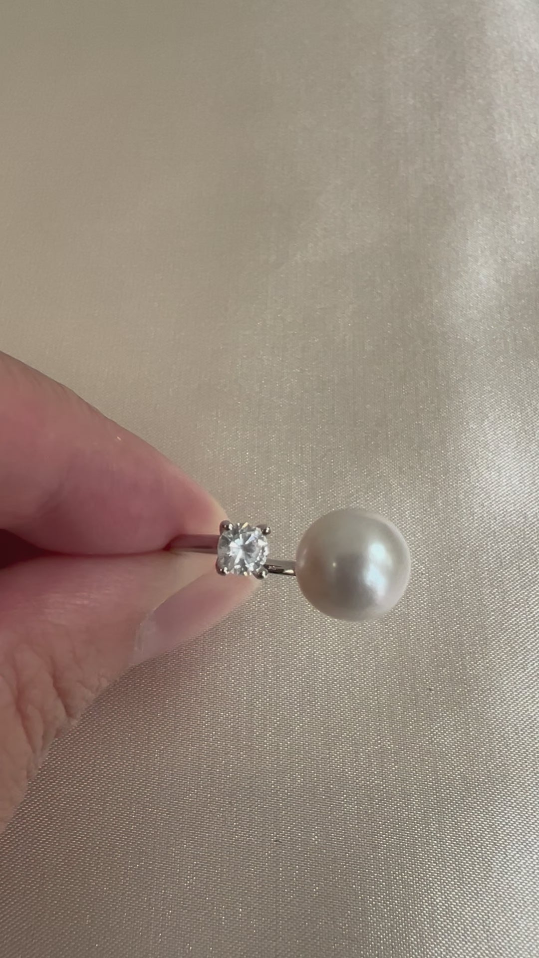 Diana Spark Pearl Ring