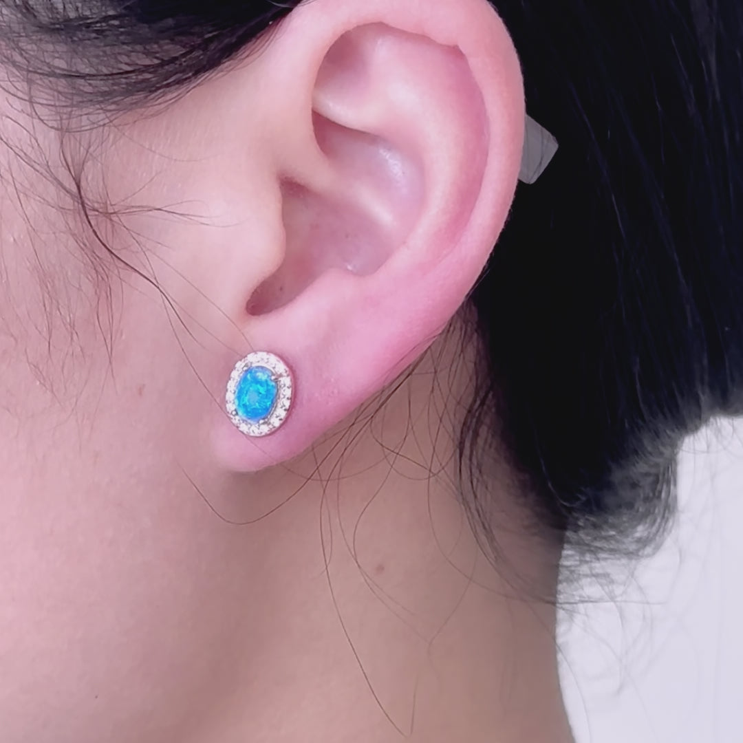 Aurora Opal Studs
