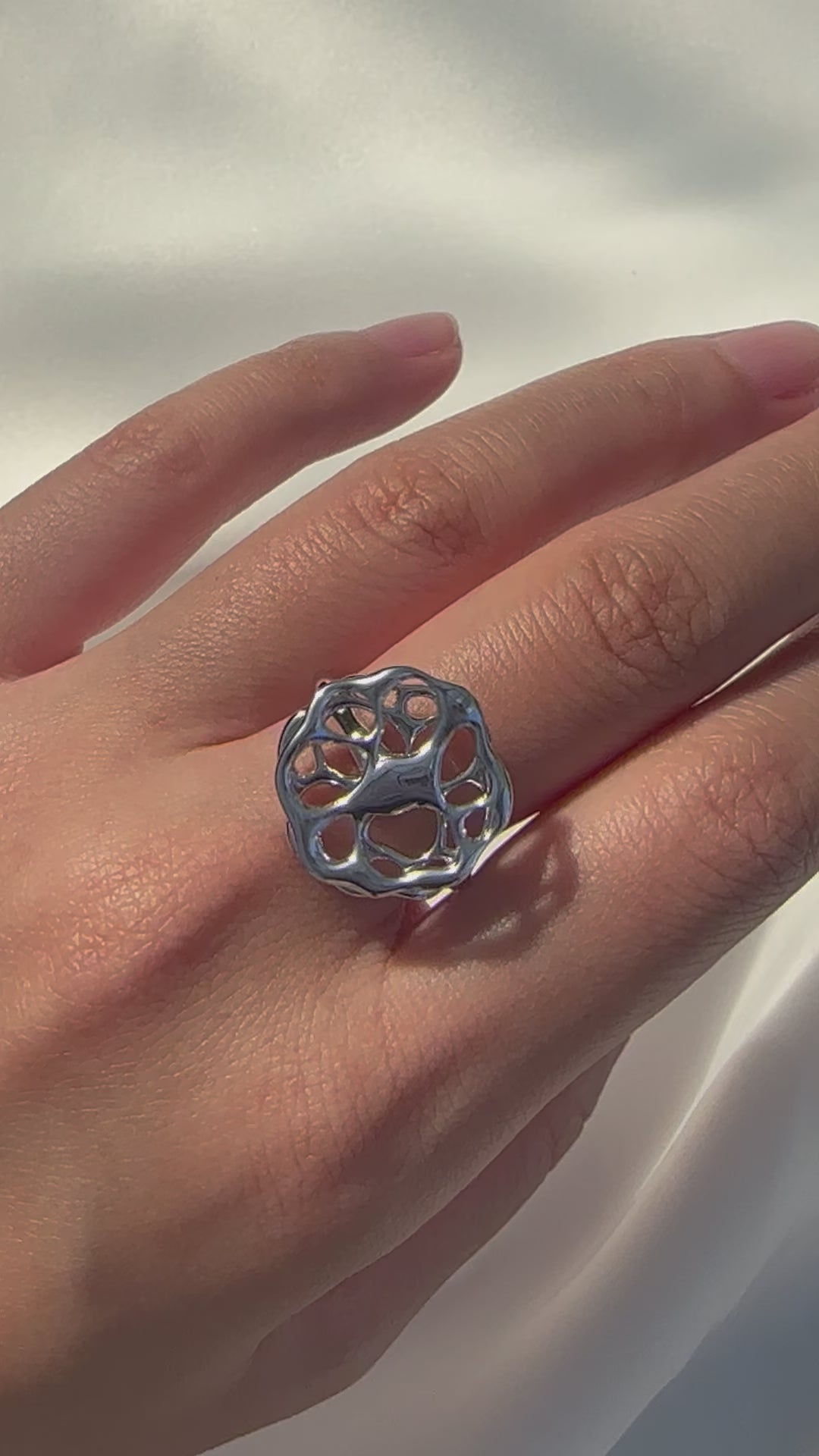 Ethereal Motion Silver Ring