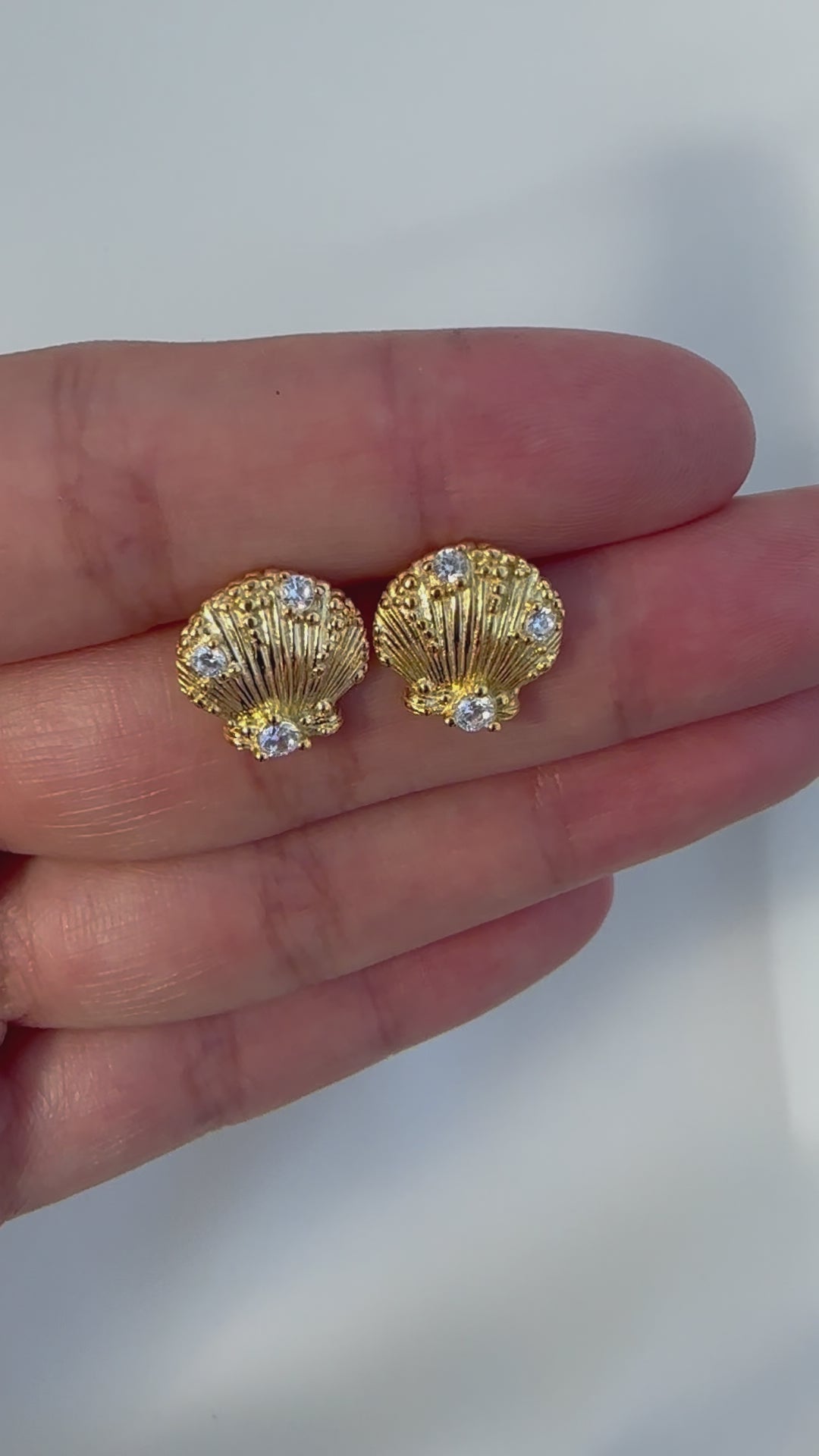 Seaside Glow Shell Earrings