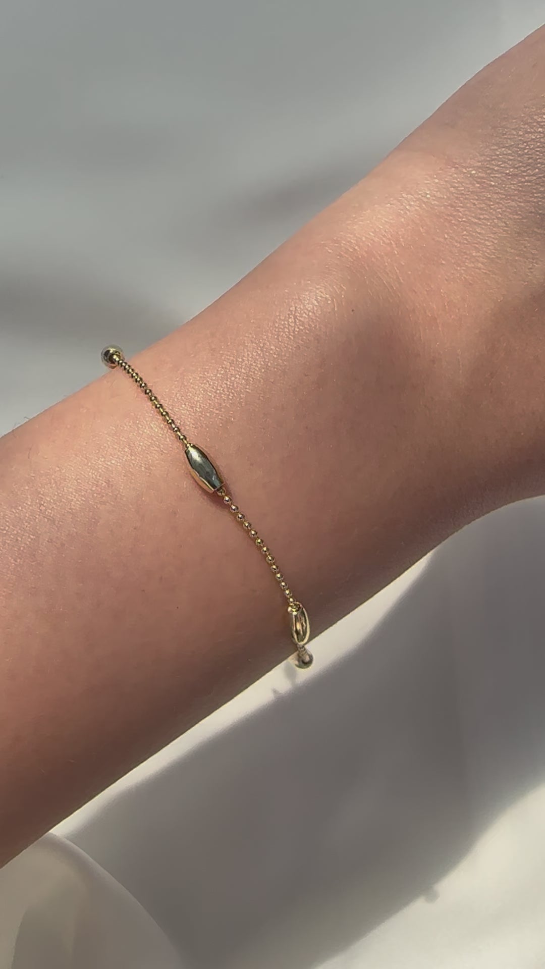 Golden Grace Beaded Bracelet