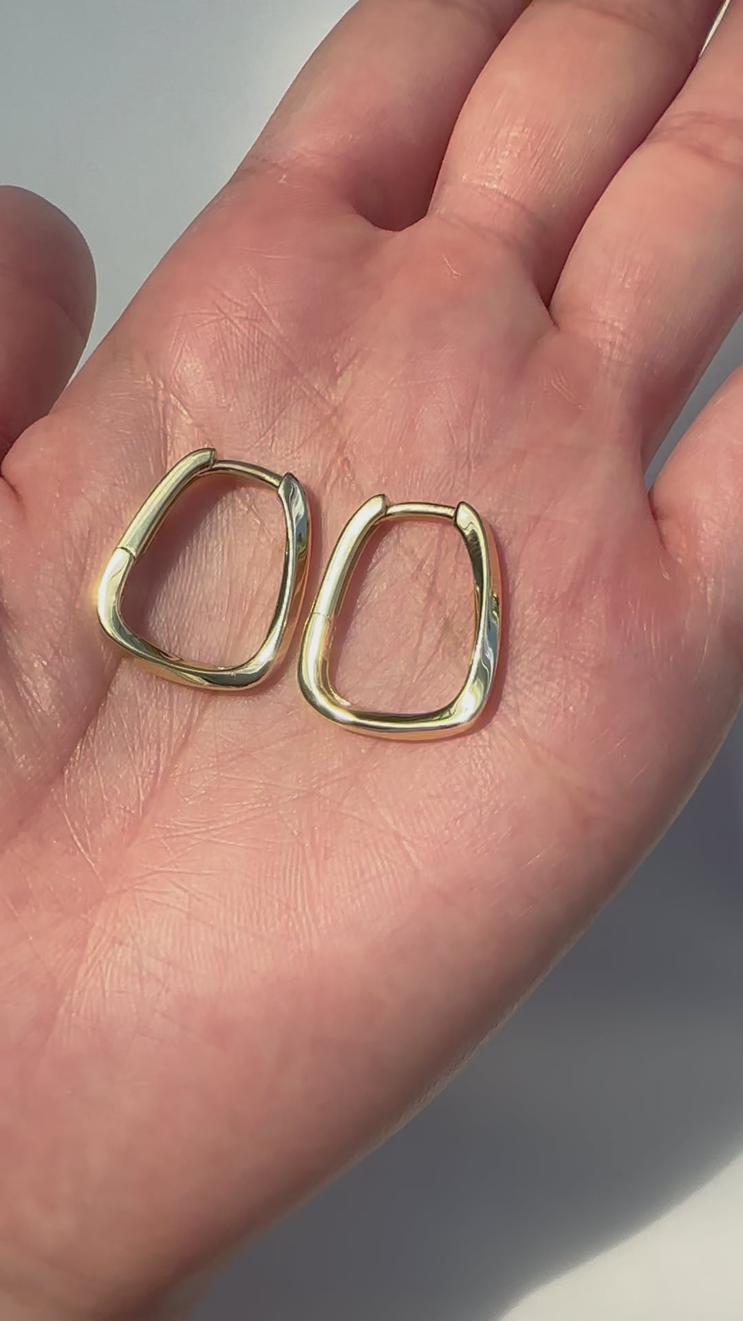 Sculpted Grace Hoop Earrings