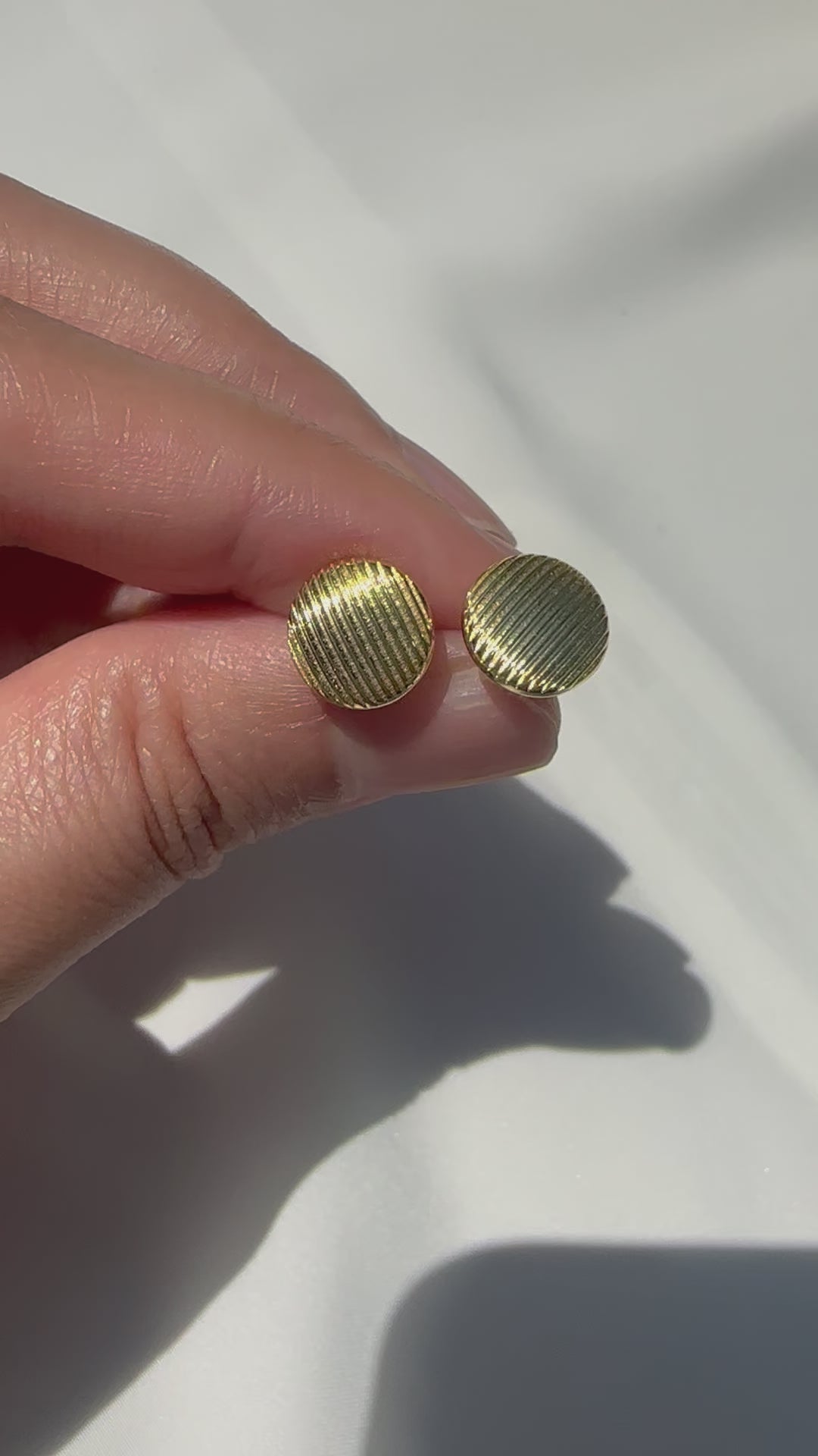 Golden Ripple Studs