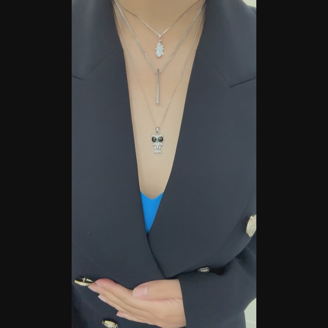 Luna Bar Silver Pendant